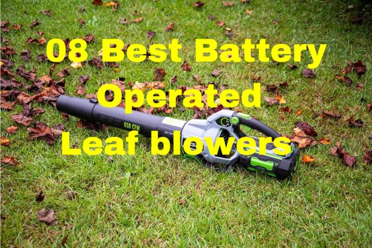 08 Best Battery Operated Leaf Blowers for Outdoor Cleanup